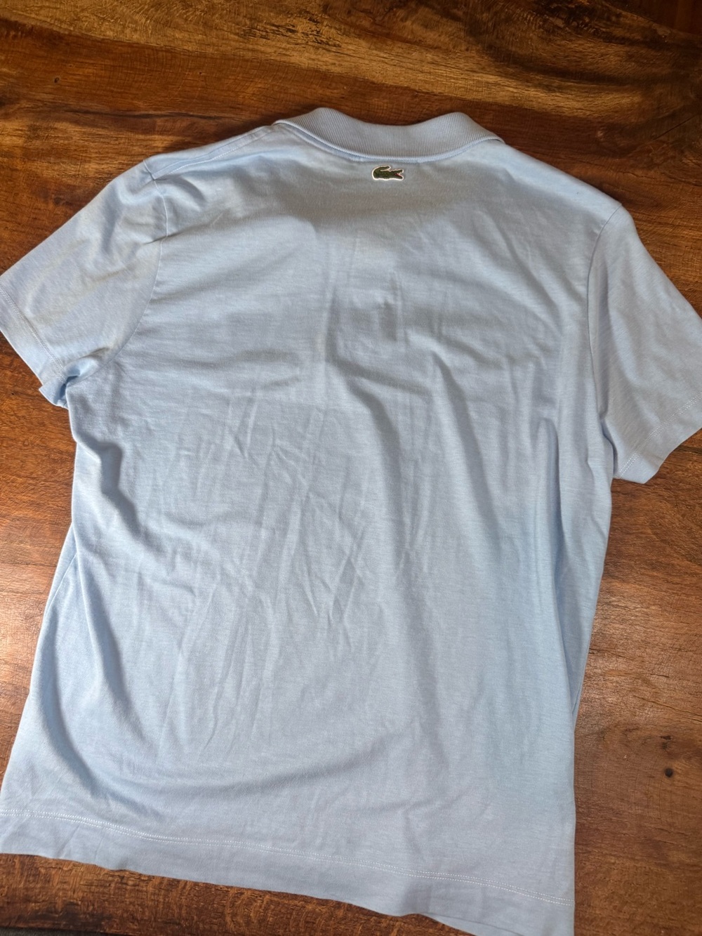 Lacoste Light Blue Piqué Polo with Signature Green Crocodile - Picture 4 of 6